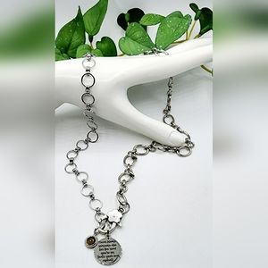 Shiny silver chain necklace, lobster clasp  28inch, custom made